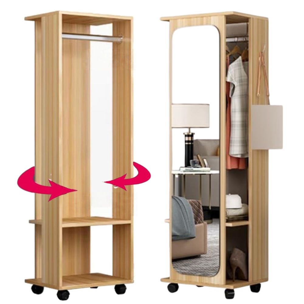 Espejo Giratorio Multifuncional con Rack Zelim Muebles Bonno Espejo Giratorio Multifuncional con Rack Zelim Muebles Bonno