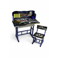 Mesa Escritorio Regulable Para Niños Diseño Infantil Con Silla Regulable Color Azul  JNW-1101-8