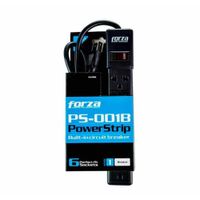 SUPRESOR DE PICO FORZA PS-001B 6 TOMAS NEGRO