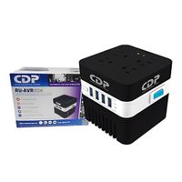 ESTABILIZADOR CDP RU-AVR604I 600VA-300W 4 SALIDAS 4 PUERTOS USB