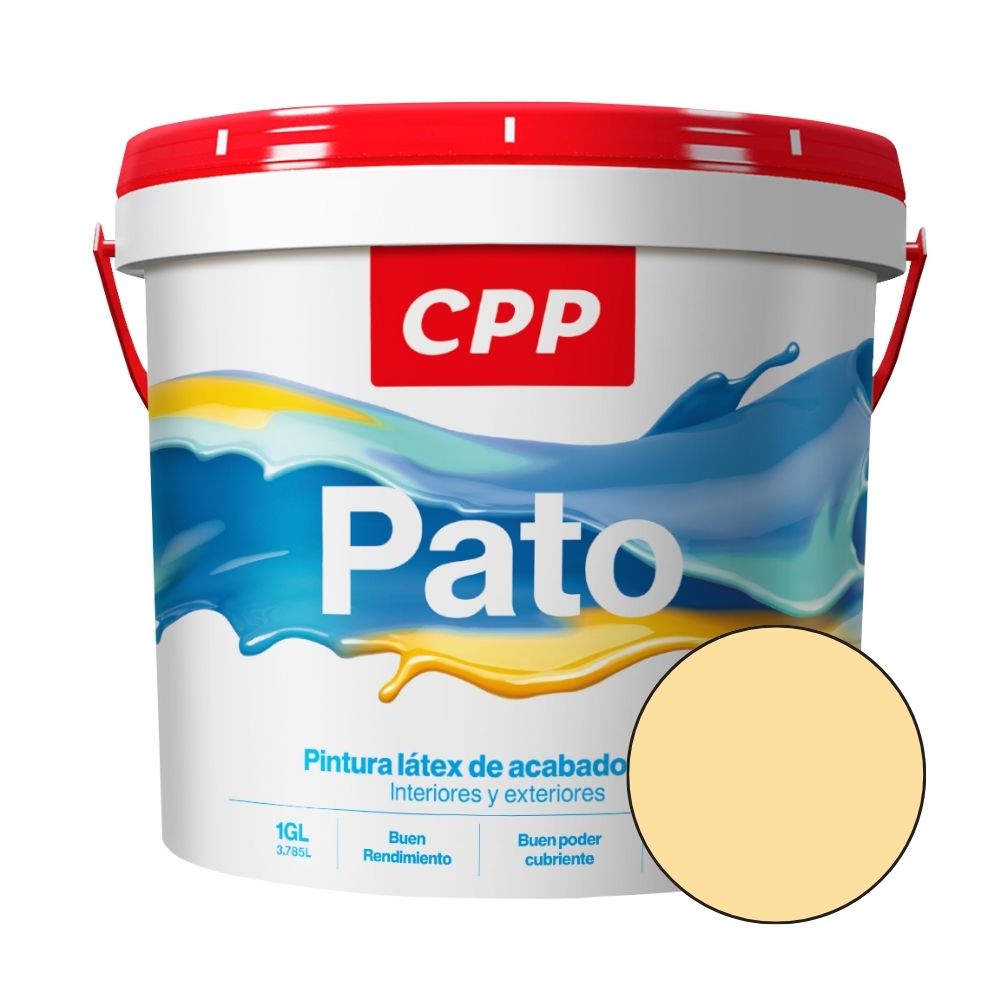 Pintura Látex Pato CPP Crema 1 Galón
