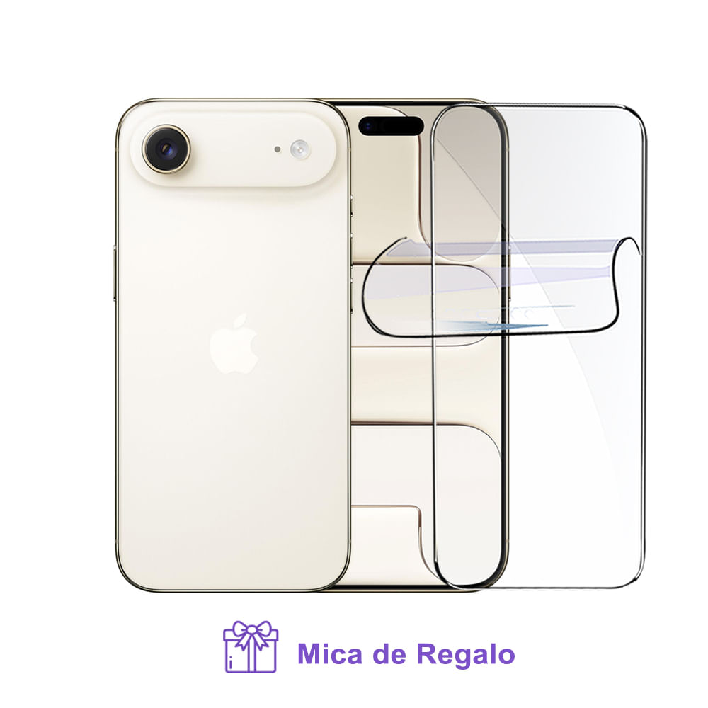 iPhone Air 256GB Apple Intelligence eSIM Light Gold con Mica Hidrogel iPhone Air 256GB Apple Intelligence eSIM Light Gold con Mica Hidrogel