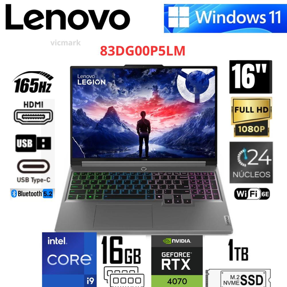 Laptop Gamer   WQXGA 165Hz Intel Core i9-14900HX RTX 4070 16GB 512GB SSD