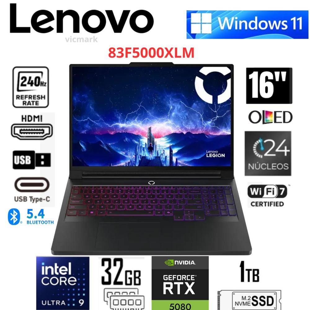 Laptop Gamer OLED 240Hz Intel Core Ultra 9 275HX RTX 5080 32GB 1TB SSD