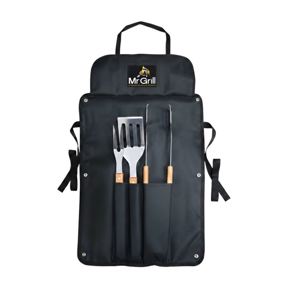 Mandil + Kit Parrillero Mr Grill