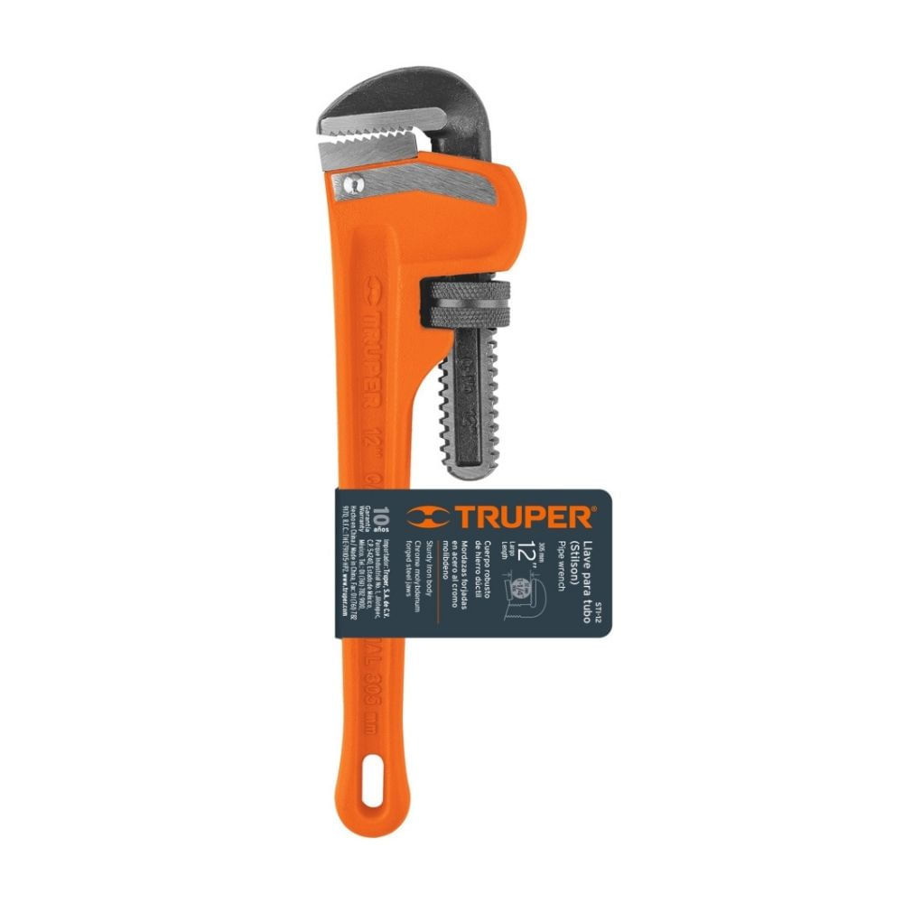 Llave Stilson 12"" cuerpo robusto Truper