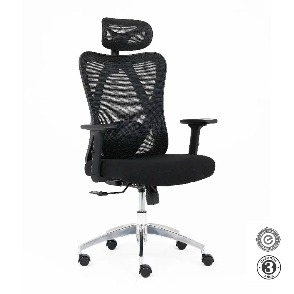 Silla Ergonómica Kendo Presidente Brazos 3D Negro Althea Confort