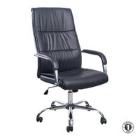 Silla Ergonómica Valencia Presidente Cuero Negro Althea Confort