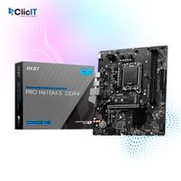 PLACA MADRE MSI PRO H610M-S DDR4  Chipset Intel H610  LGA1700 mATX