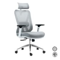 Silla Ergonómica Smart Premium Presidente Syncro 3D Gris y Blanco Althea Confort