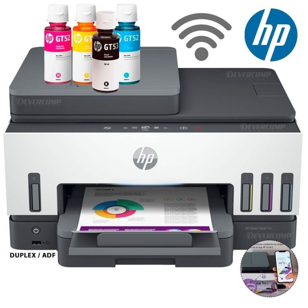 IMPRESORA MULTIFUNCIONAL HP SMART TANK 790  DUPLEX