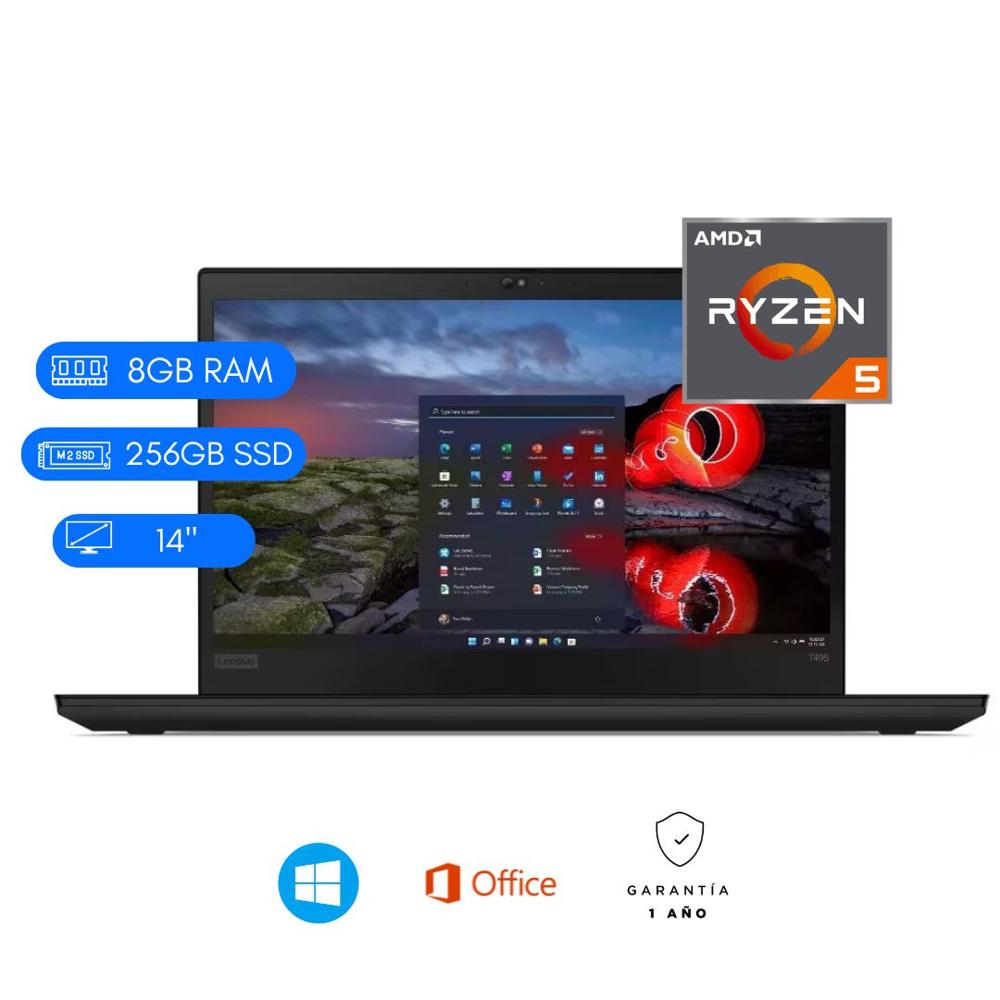 LENOVO THINKPAD T495 SEMINUEVO - RYZEN 5 - 8GB DDR4 - 256GB M.2