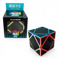 Cubo Moyu Mágico Meilong Skewb Fibra De Carbón Multicolor