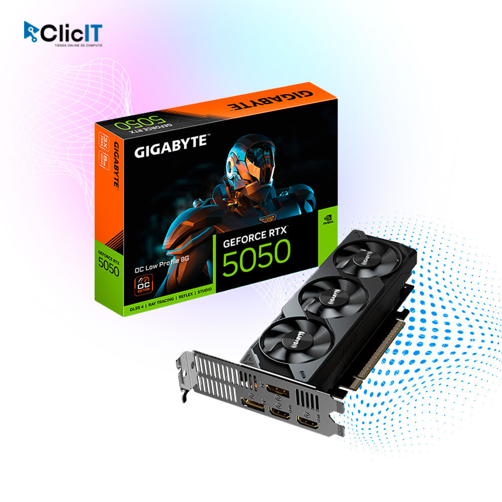 TARJETA DE VIDEO GIGABYTE GEFORCE RTX 5050 OC LOW PROFILE 8G PNGV-N5050OC-8GL