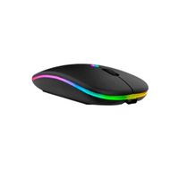 Mouse Inalámbrico RGBM-02 Bluetooth 2.4G RGB 1200DPI Negro