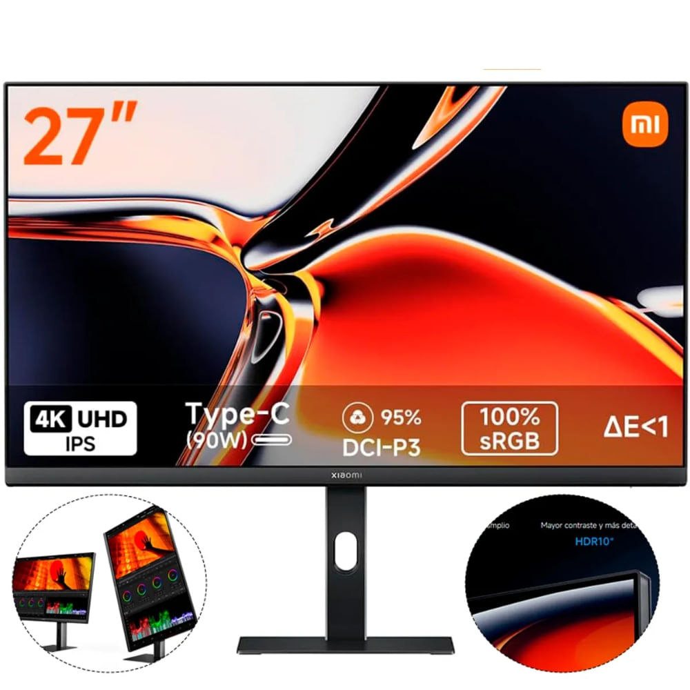 Monitor Gamer Xiaomi 4k A27UI 27 Pulgadas UHD USB-C