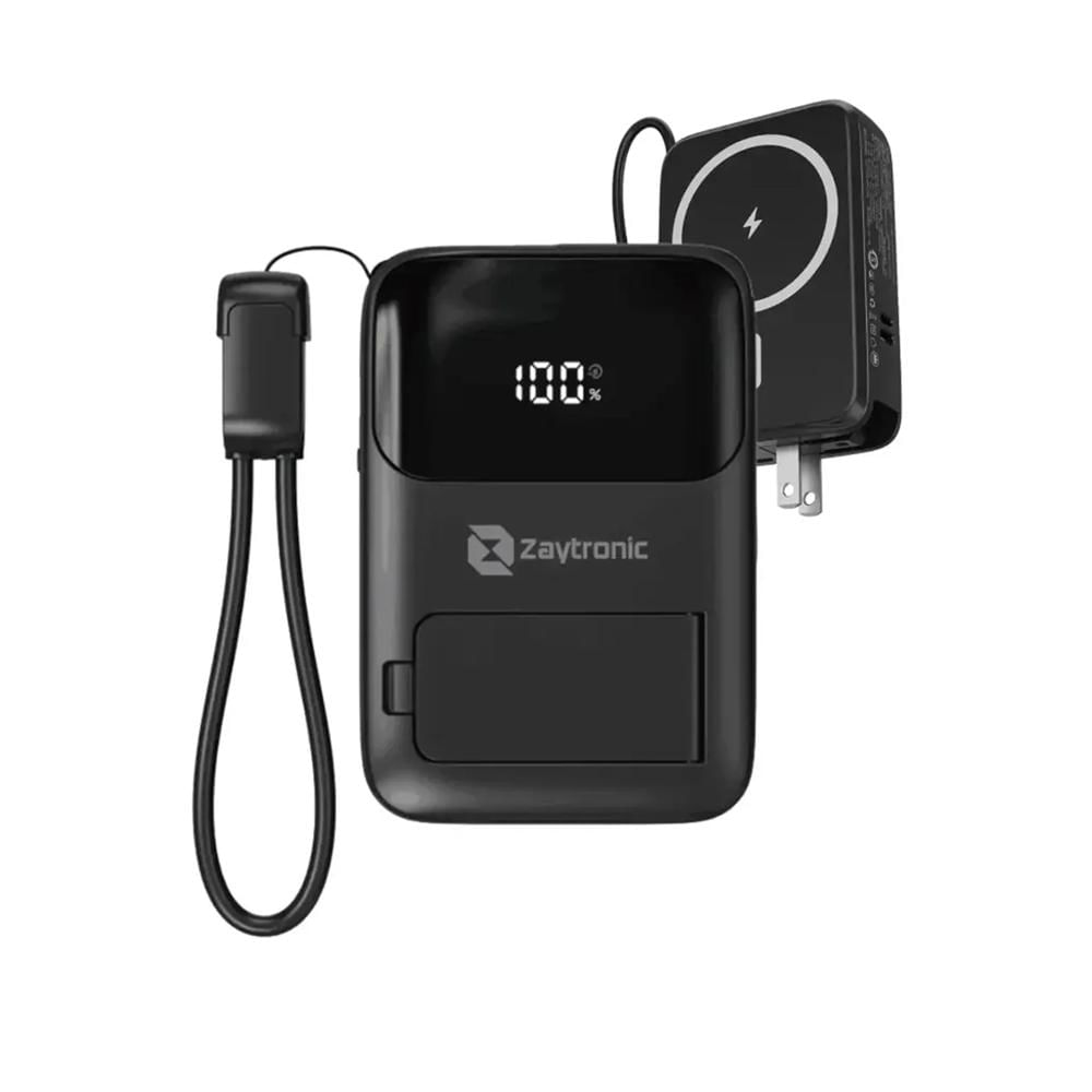 POWER BANK MULTIFUNCIONAL DE CARGA RÁPIDA 22.5W CON AC CONECTOR PLEGABLE Y CARGA INALÁMBRICA