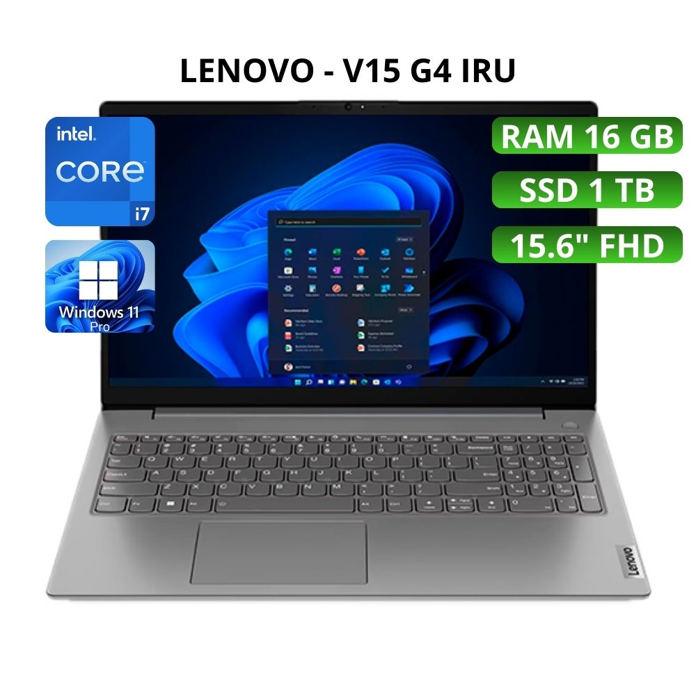 Laptop Lenovo V15 G4 IRU intel Core i7 13va Gen Ram 16GB SSD 1TB -83A100VULM