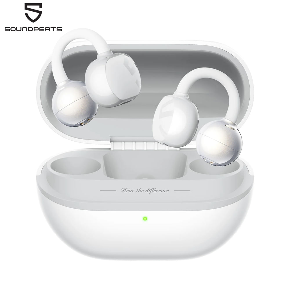 Audífono Soundpeats Pop Clip Blanco 30h con anc IPX4
