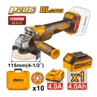 Amoladora Angular Brushless Ingco 20V 1000W 115MM