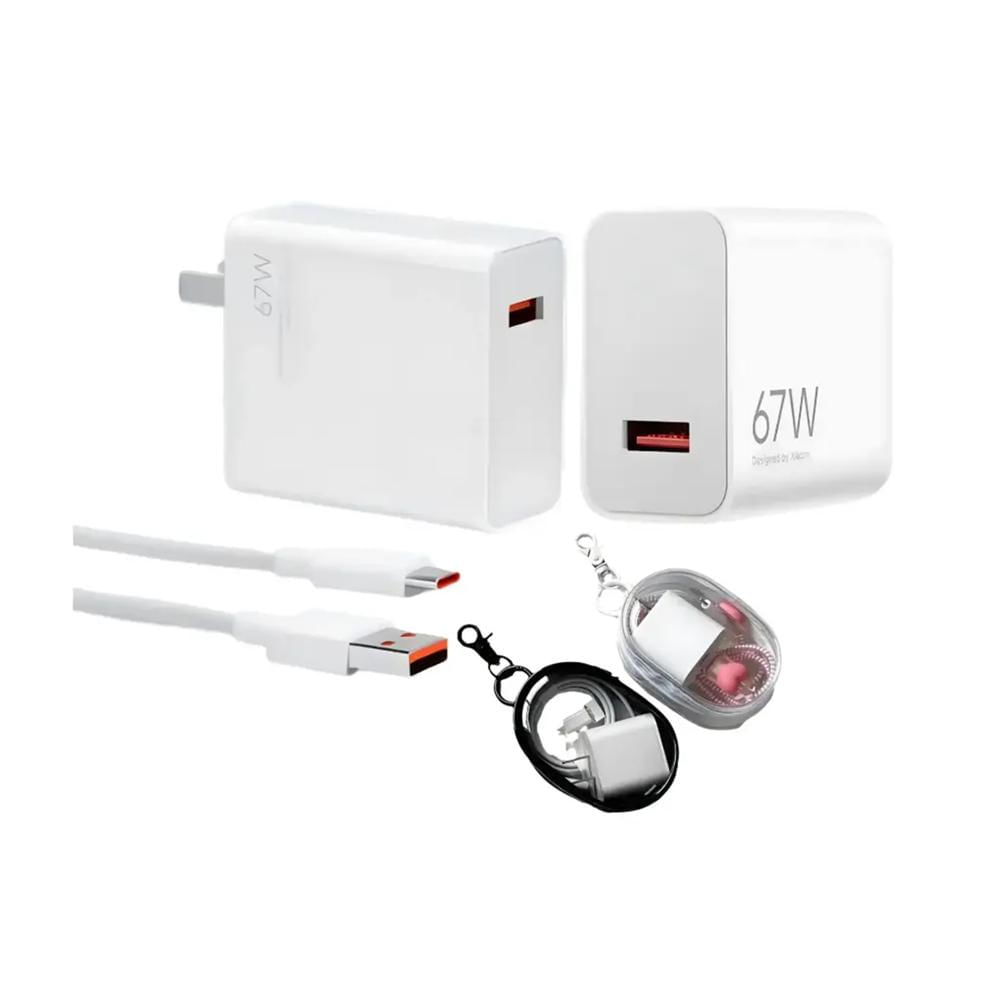 CARGADOR COMPACTO 67W FAST CHARGE QC 3.0 PARA SMARTPHONES