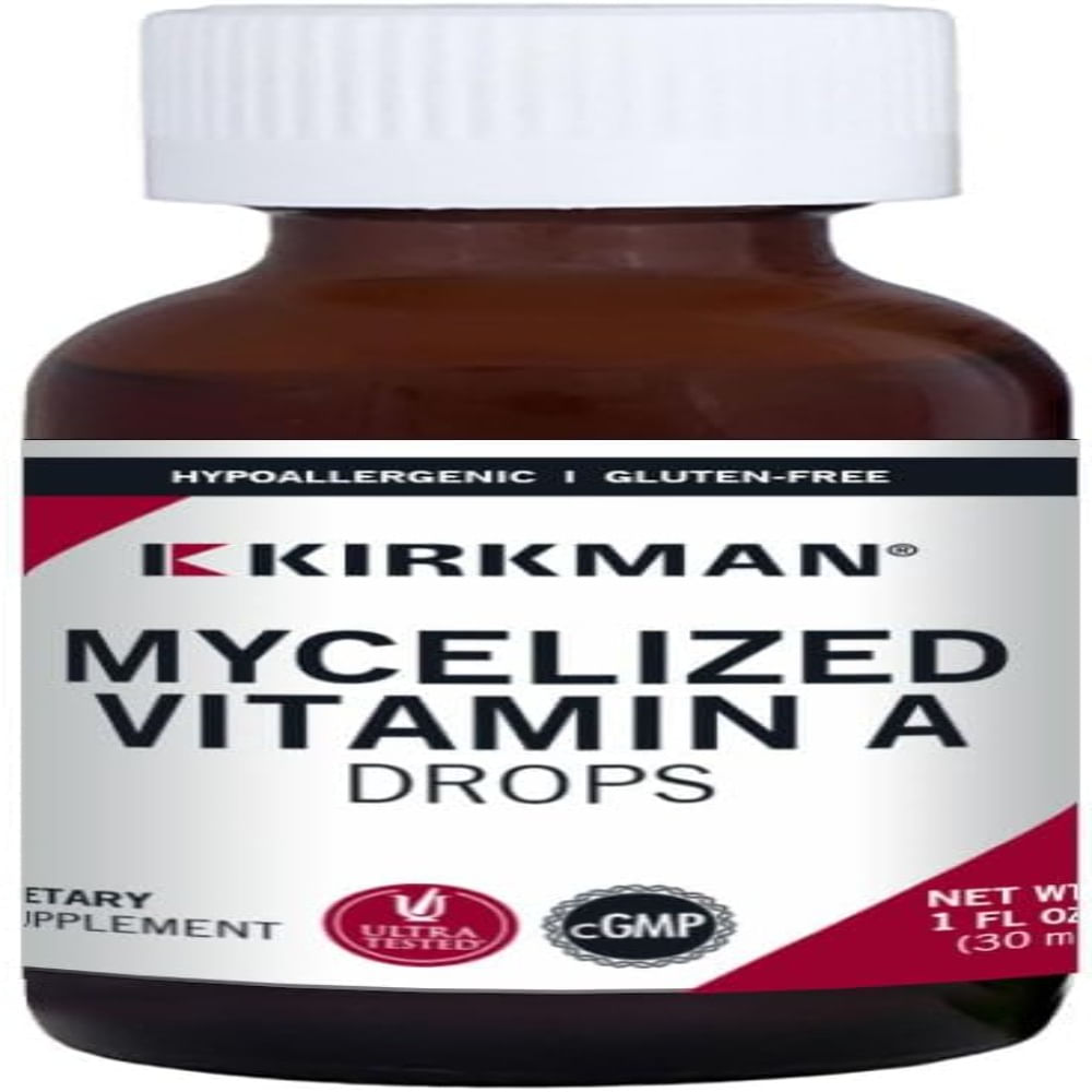 Kirkman Mycelized Vitamin A Drops  Vitamina A Líquida