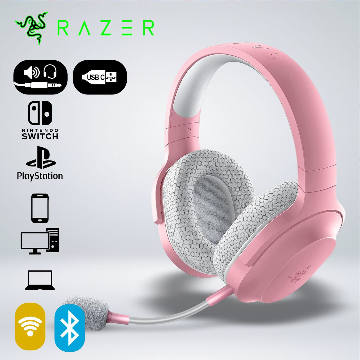 AUDIFONO GAMER BARRACUDA X 2022 SONIDO 7.1 BLUETOOTH WIRELESS