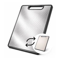 Tabla de cortar de acero inoxidable SS304 cocina grado alimenticio