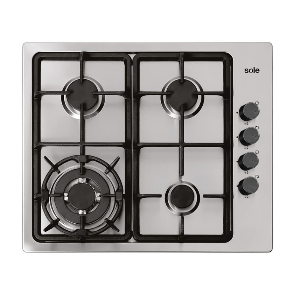 Cocina Encimera Acero Inoxidable Sole a Gas 58cm