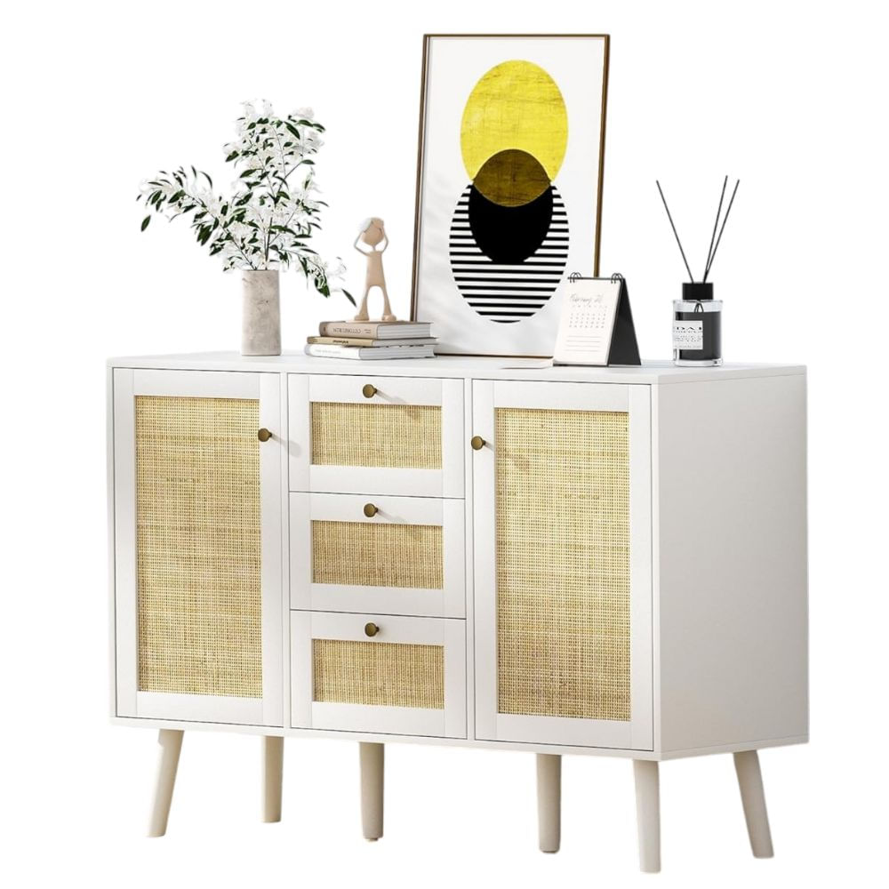 Mueble Aparador Bar con Ratan Adelina Muebles Bonno