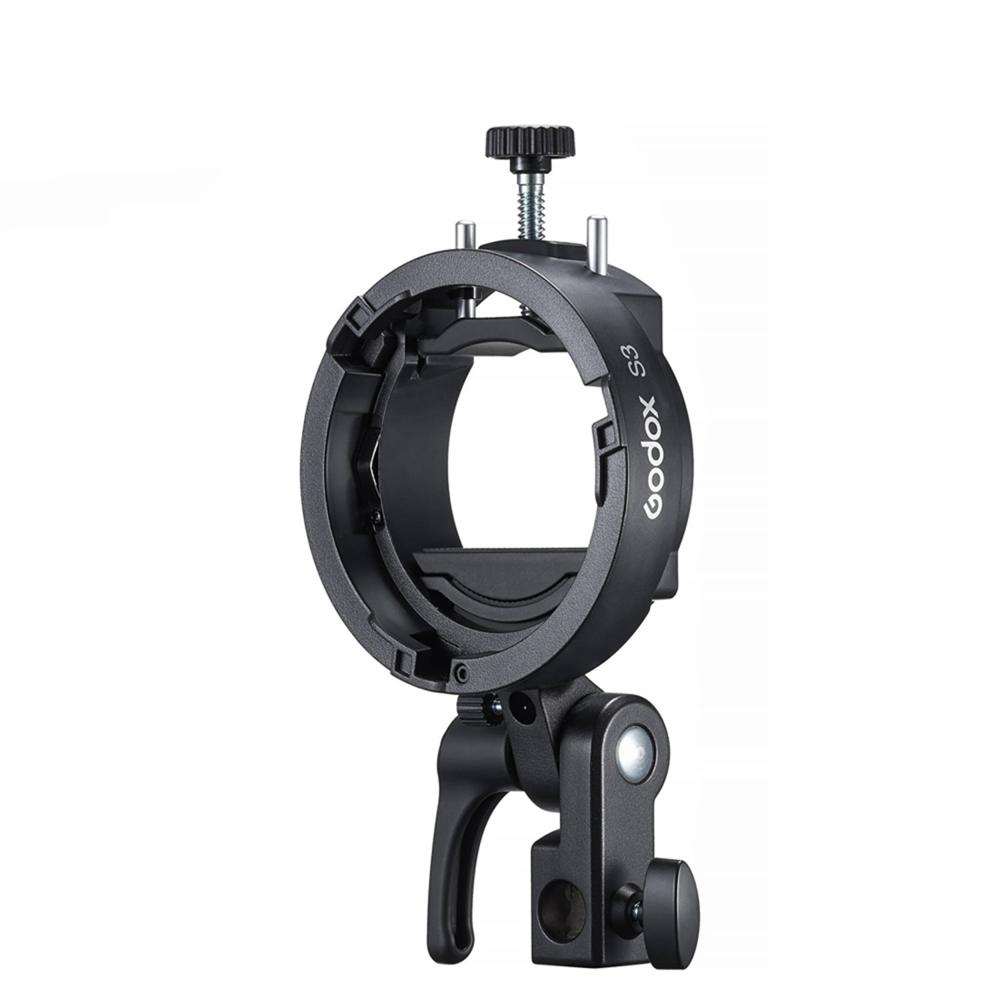 Bracket Godox S3 Montura Bowens para Flash Portatil