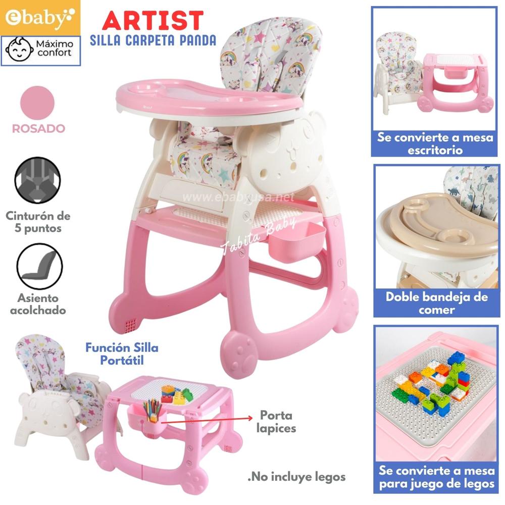 SILLA DE COMER ARTIST 3 EN 1 ROSADO SILLA DE COMER ARTIST 3 EN 1 ROSADO