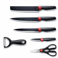 Set Cuchillos Cocina Acero Inoxidable Tijera Pelador Utensilios Chef Multifuncional