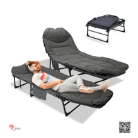 CAMA PLEGABLE DE 6 POSICIONES CON ACOLCHE Y MULTIFUNCIONAL