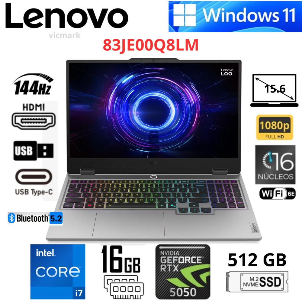 Lenovo LOQ 15IRX10 144Hz i7-13700HX RTX 5050 8GB 16GB 512GB