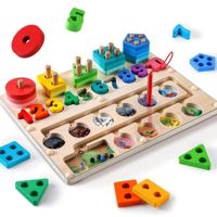 Tablero Didáctico De Laberinto Montessori 3 En 1