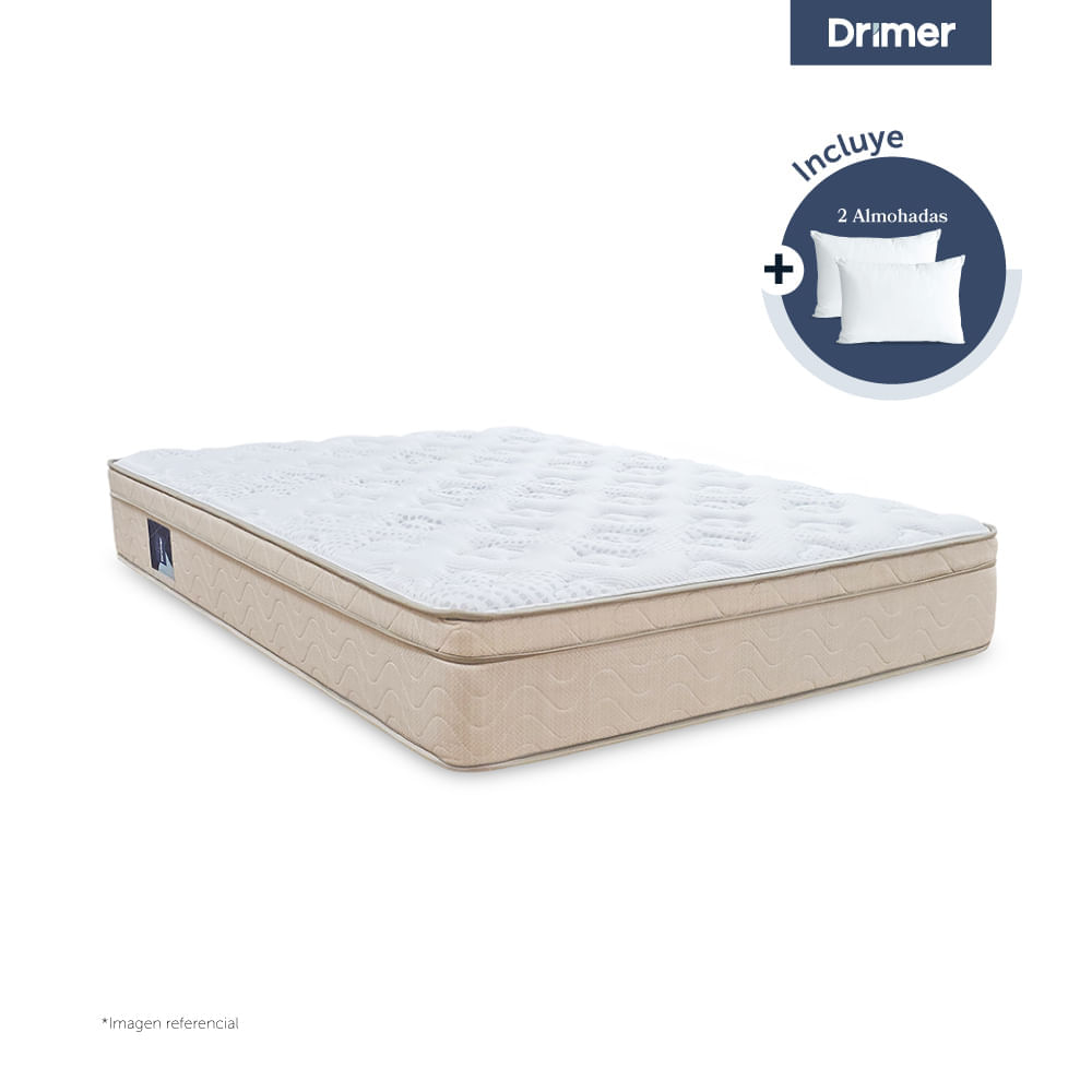 Colchón DRIMER Super Nova 2 Plazas + 2 Almohadas Colchón DRIMER Super Nova 2 Plazas + 2 Almohadas