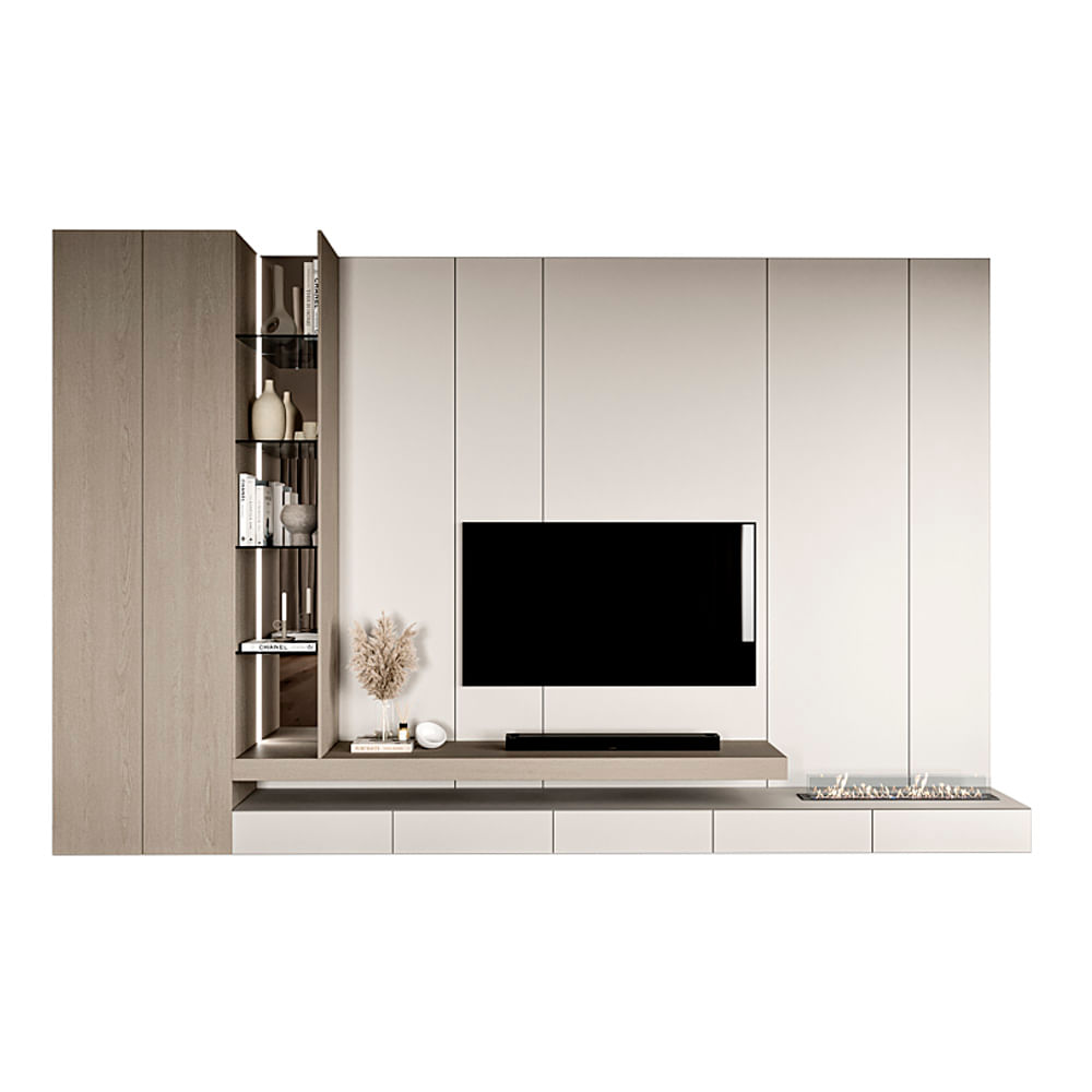 Centro de Entretenimiento Zara - Blanco y Beige