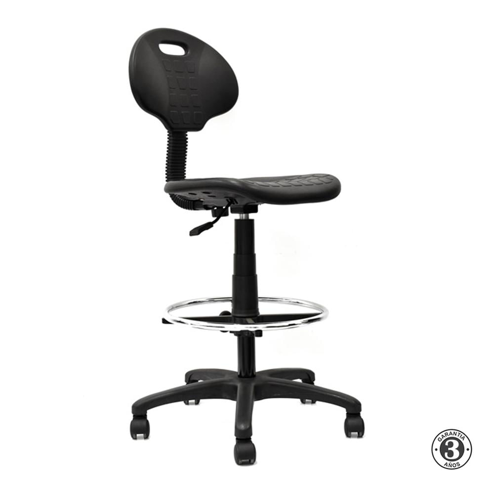 Silla Cajero Twig 1p Ruedas Bn Ac Negro Althea Confort