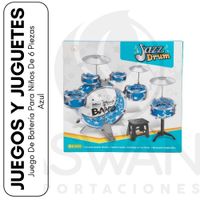 Juego De Batería Para Niños De 6 Piezas Azul
