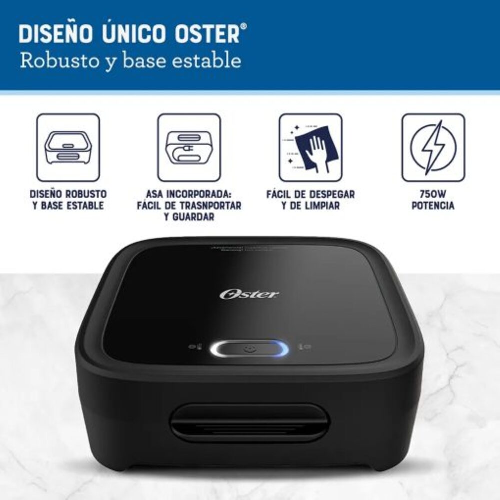Sandwichera Oster compacta con platos hondos CKSTSM400 053