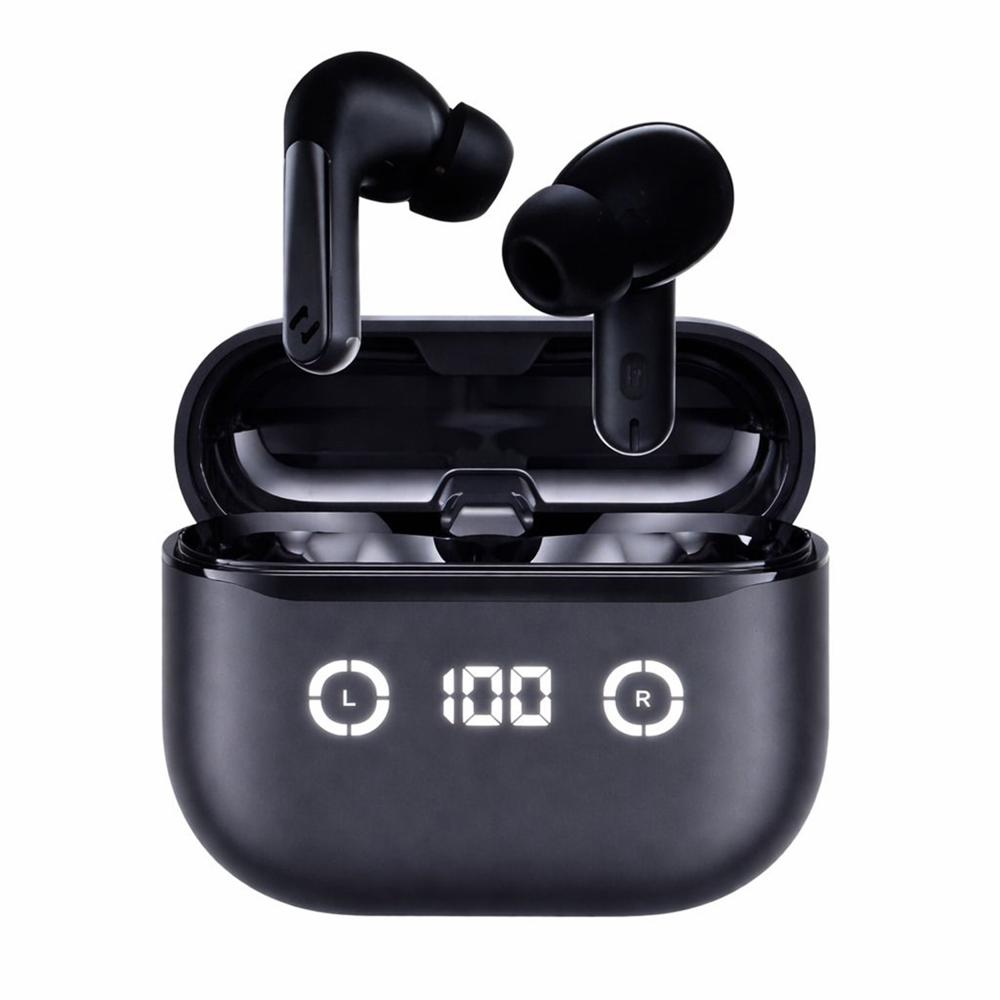 Audífonos Inalámbricos HAVIT TW984 Bluetooth 5.4 con ANC y Display Digital Negro