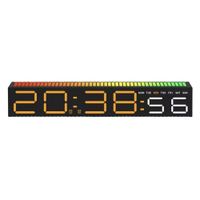 Reloj Despertador Digital LED Pantalla Grande Diseño Moderno Mesa de Noche