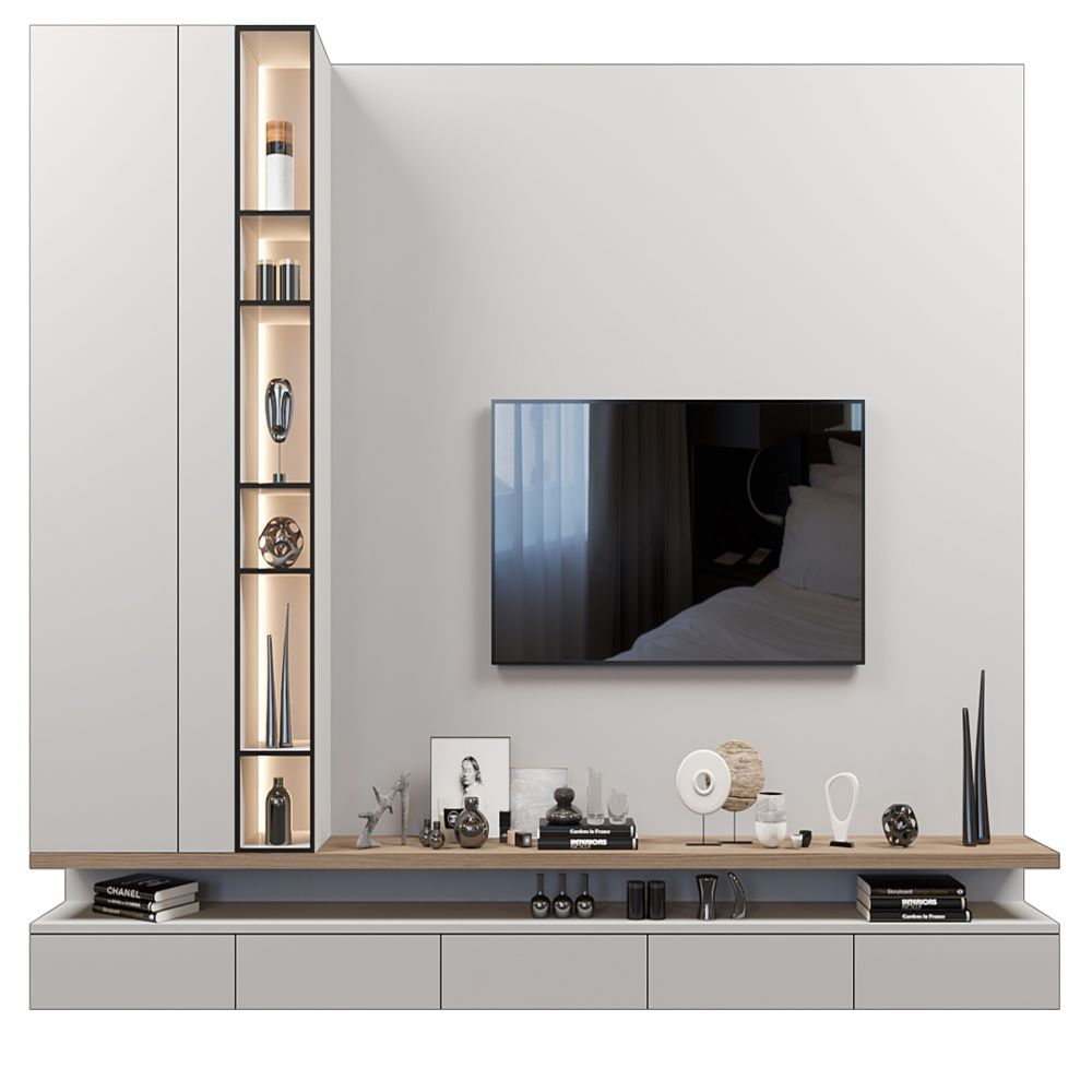 Centro de Entretenimiento Barens -  Blanco y Beige