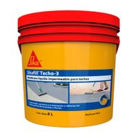 Impermeabilizante de techos y terrazas Sikafill Techo-3 Gris 4L