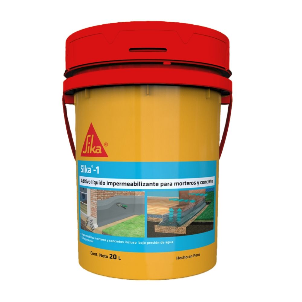 Impermeabilizante de Concreto Sika-1 líquido 20L