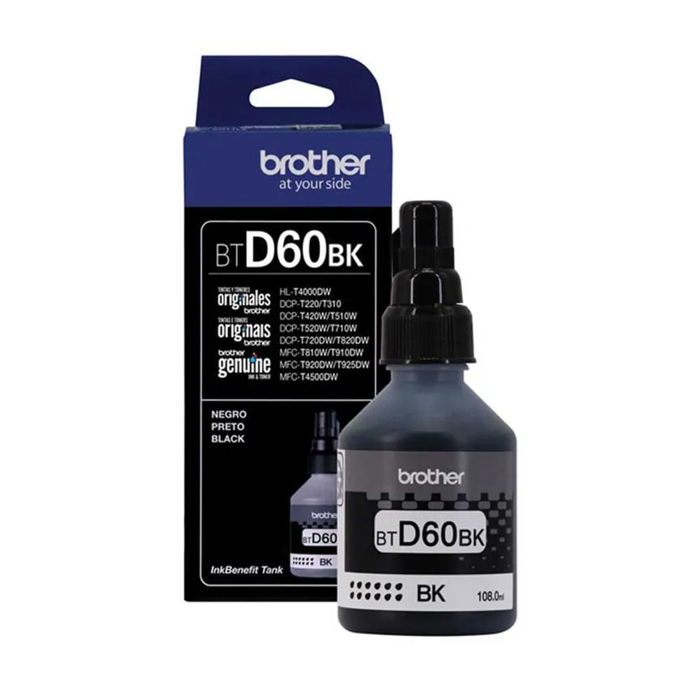 Tinta Brother BTD-60BK Compatible DCP-T310/510W/710W  Black