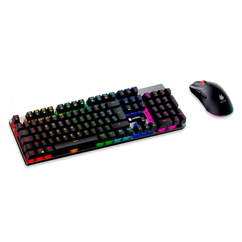 Teclado mecánico Antryx GC-4500 Inalambrico Switch Red LED-RGB