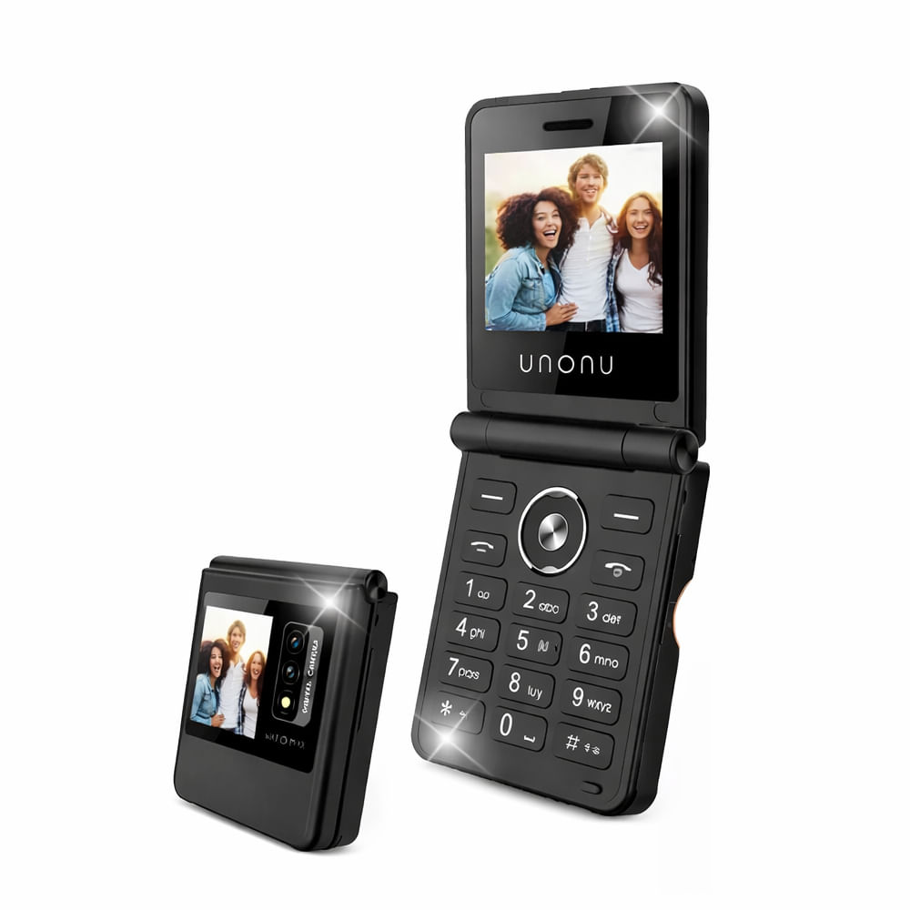Celular Unonu UF1 Flip Phone 2G conectividad esencial