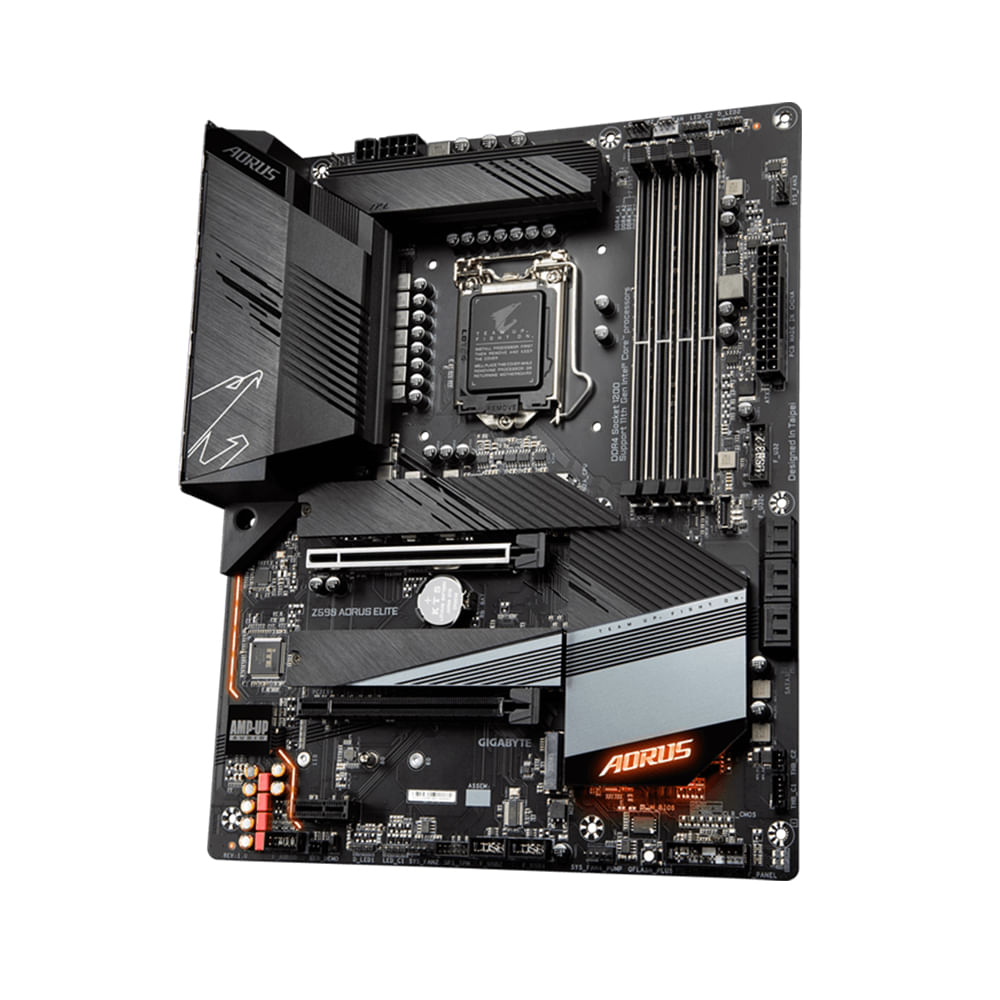 Motherboard GIGABYTE Z590 AORUS ELITE LGA 1200 conectividad LED RGB